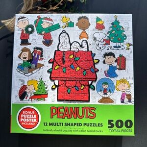Snoopy Peanuts Holiday 500 pc mini pc puzzles